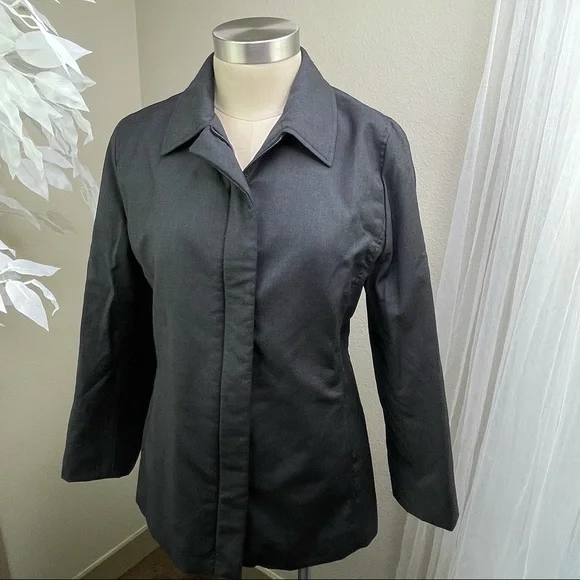 ジャケット・アウター 90s prada dark gray coat (s) Vintage F/W 1996 Prada Wool Gray Coat Runway 90s Minimalist